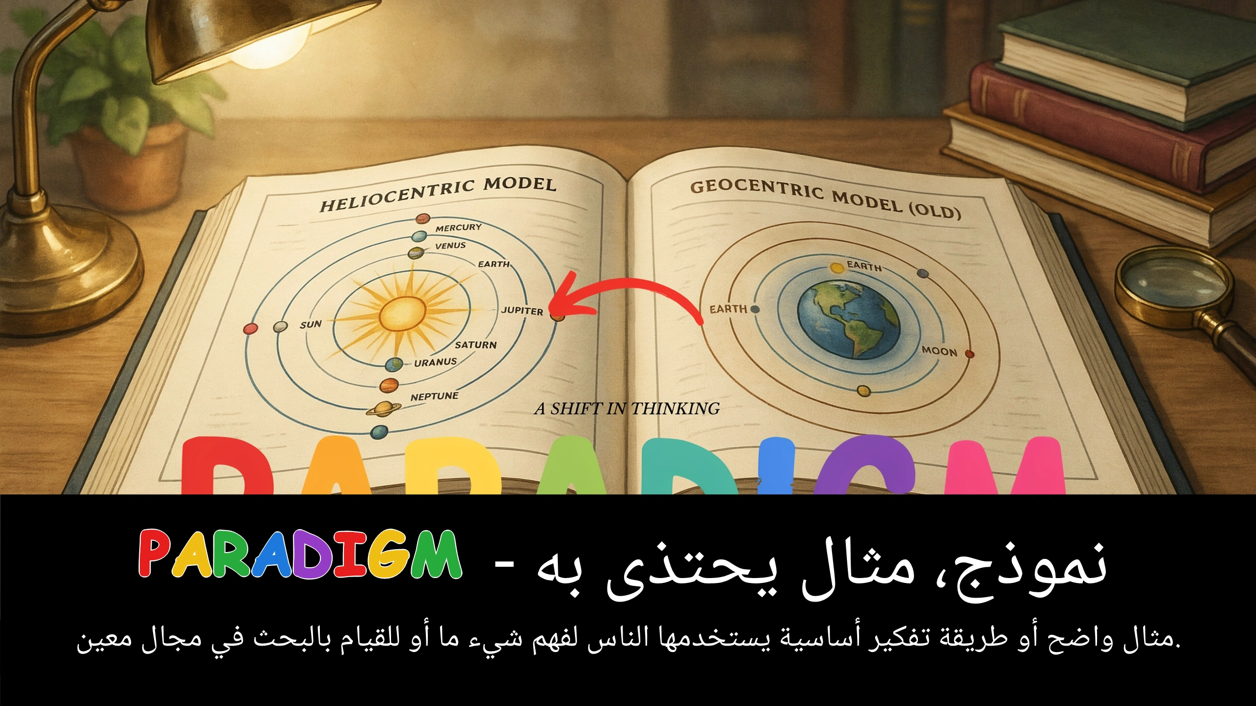 Arabic Illustration for paradigm